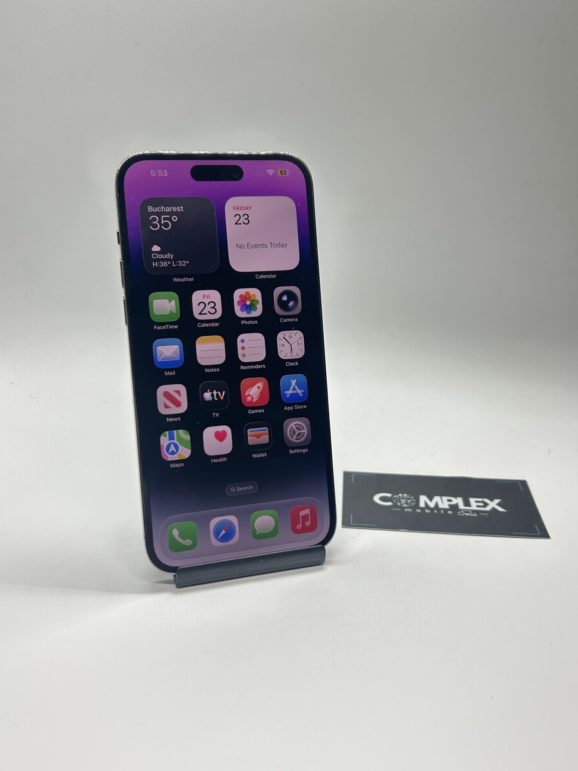 Apple iPhone 14 PRO MAX, 256GB, 5G, Purple - Imagine 2