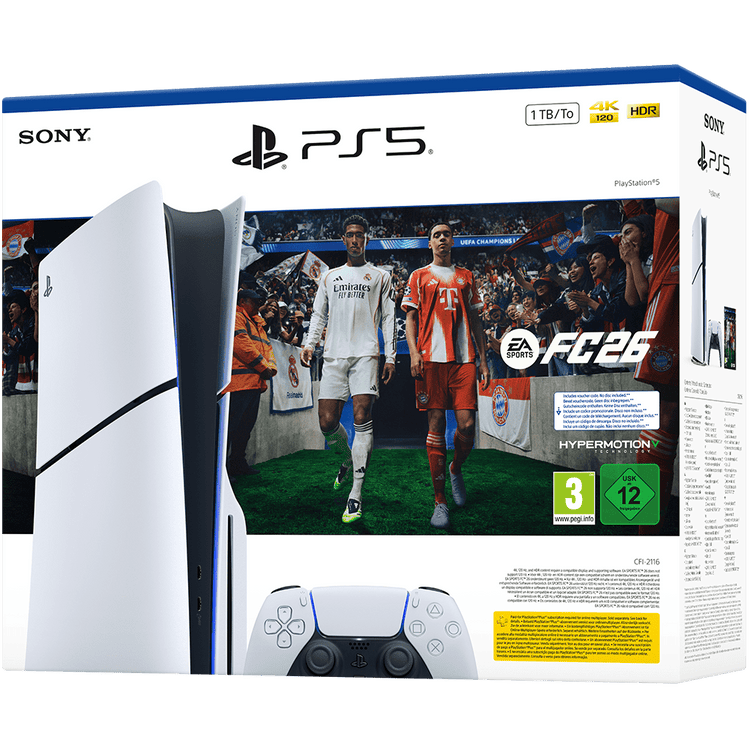 PlayStation 5 Slim - 1TB- Disk Edition - Fifa 2026 - 1 Controller - Imagine 2