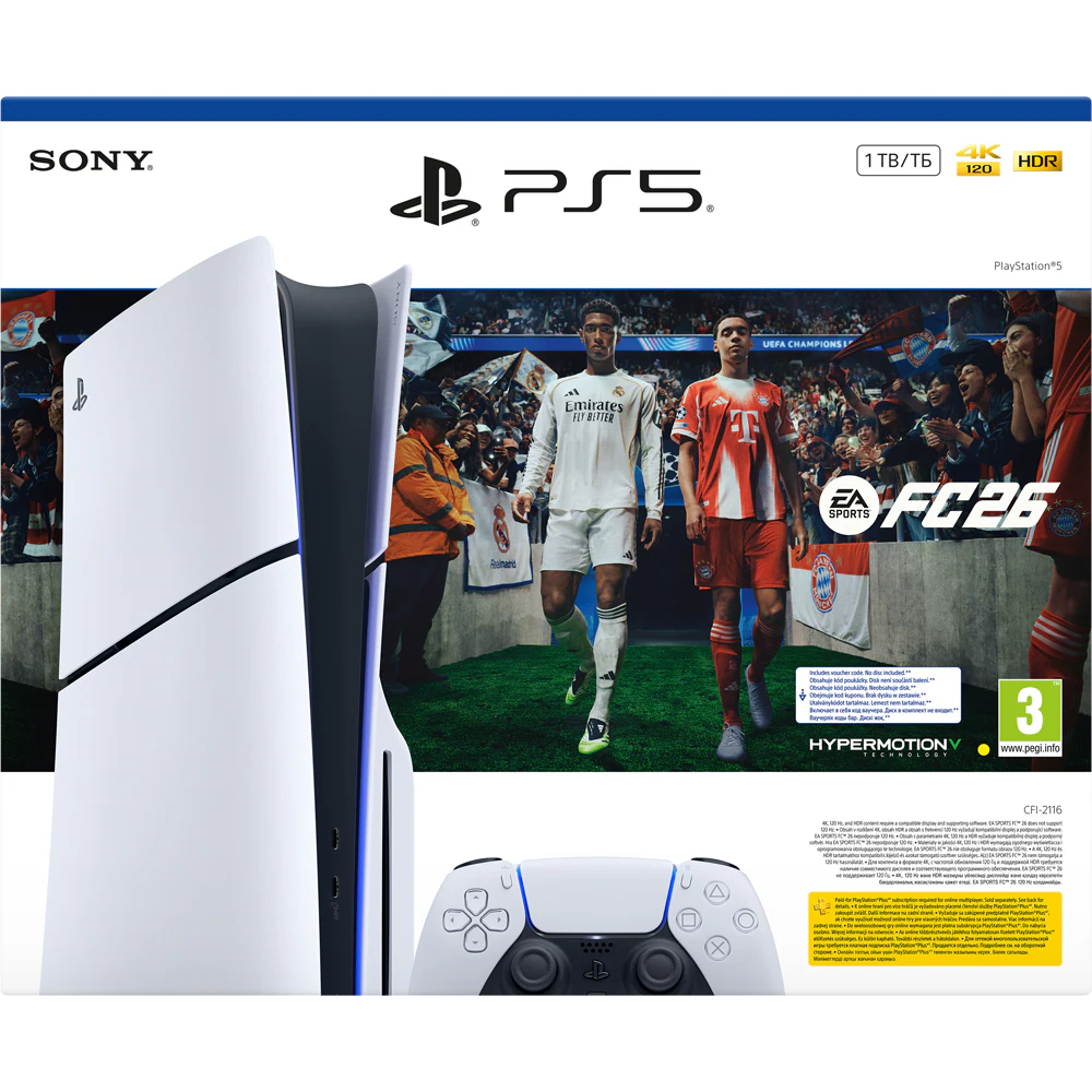 PlayStation 5 Slim - 1TB- Disk Edition - Fifa 2026 - 1 Controller