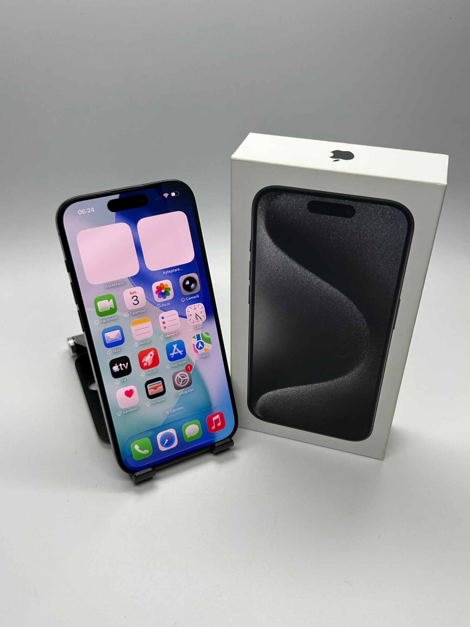 Apple iPhone 15 PRO, 256GB, 5G, Black TItanium - Imagine 3
