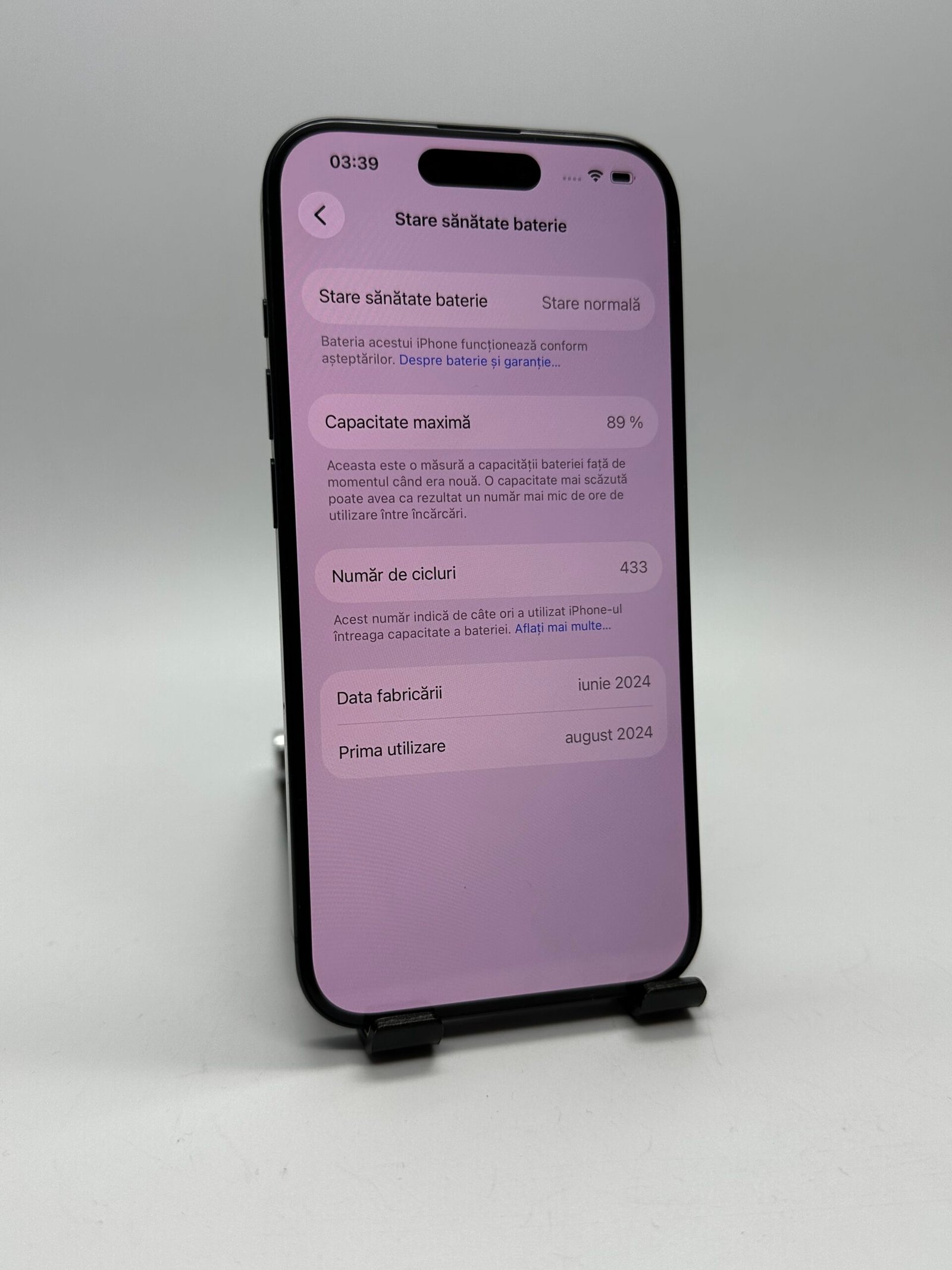 iPhone 15 Pro 128GB Blue Titanium second hand – imagine 8