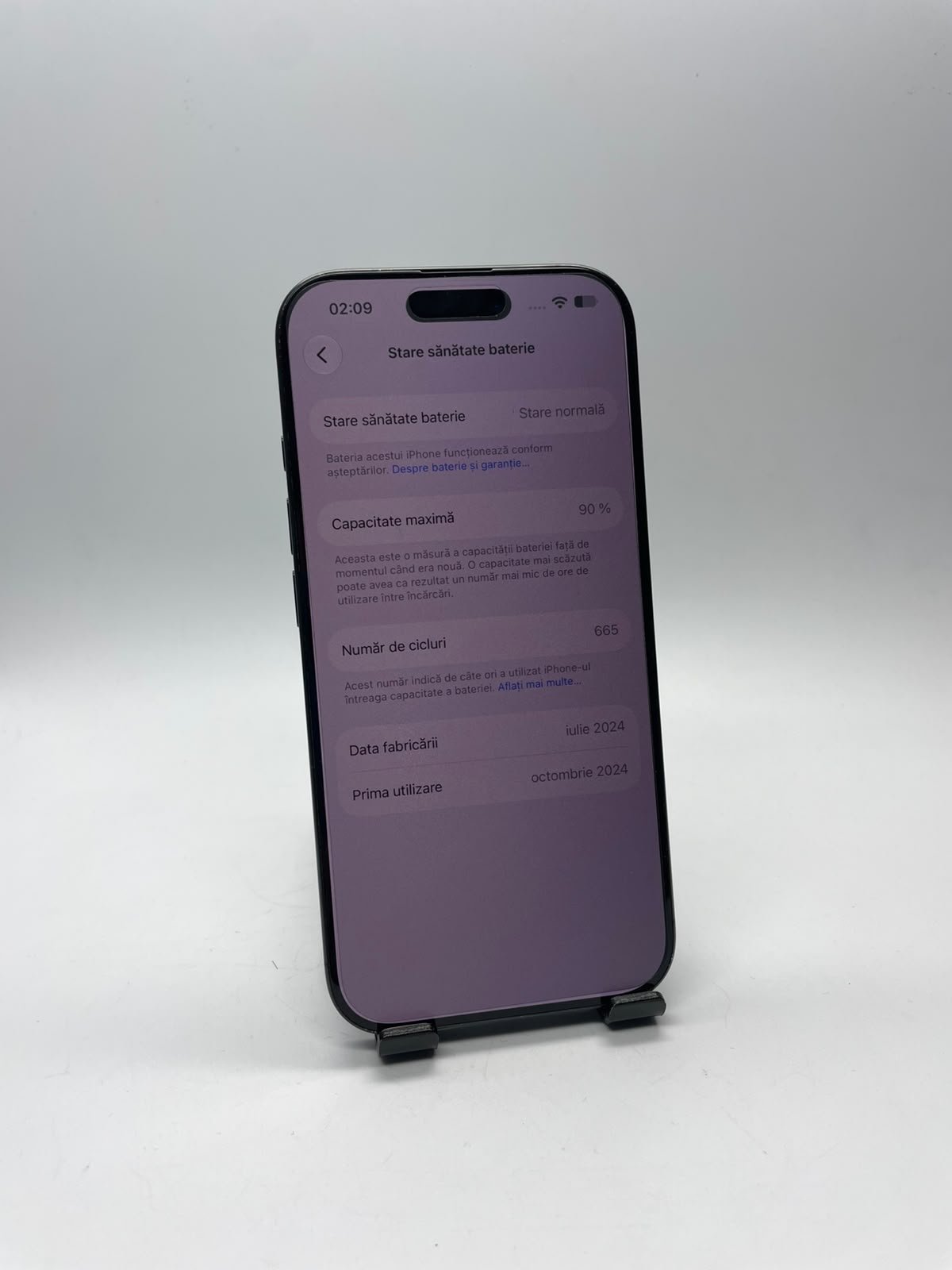 iPhone 16 Pro 256GB Black Titanium second hand – imagine 8