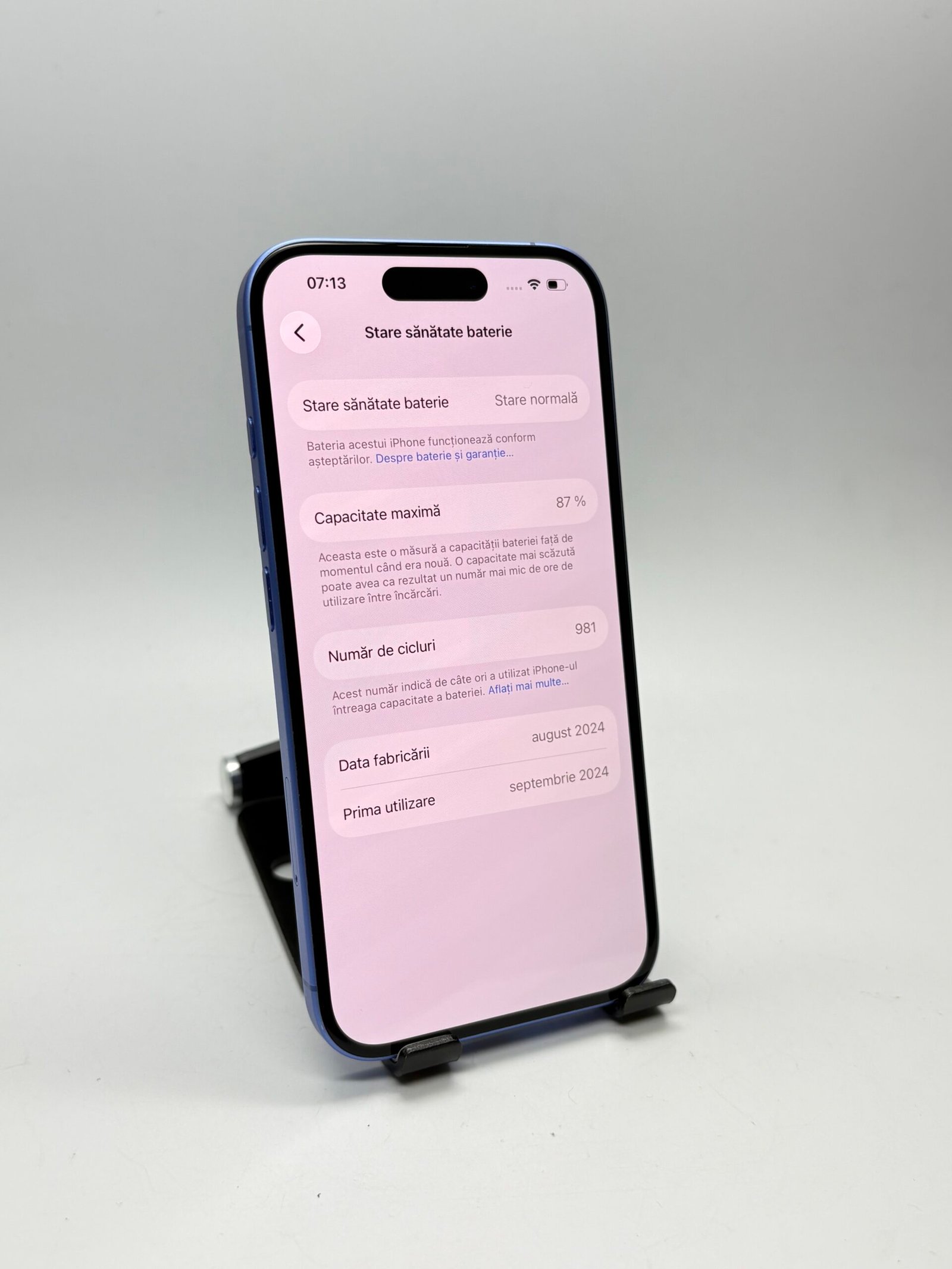 Apple iPhone 16, 128GB - Ultramarin - Imagine 8