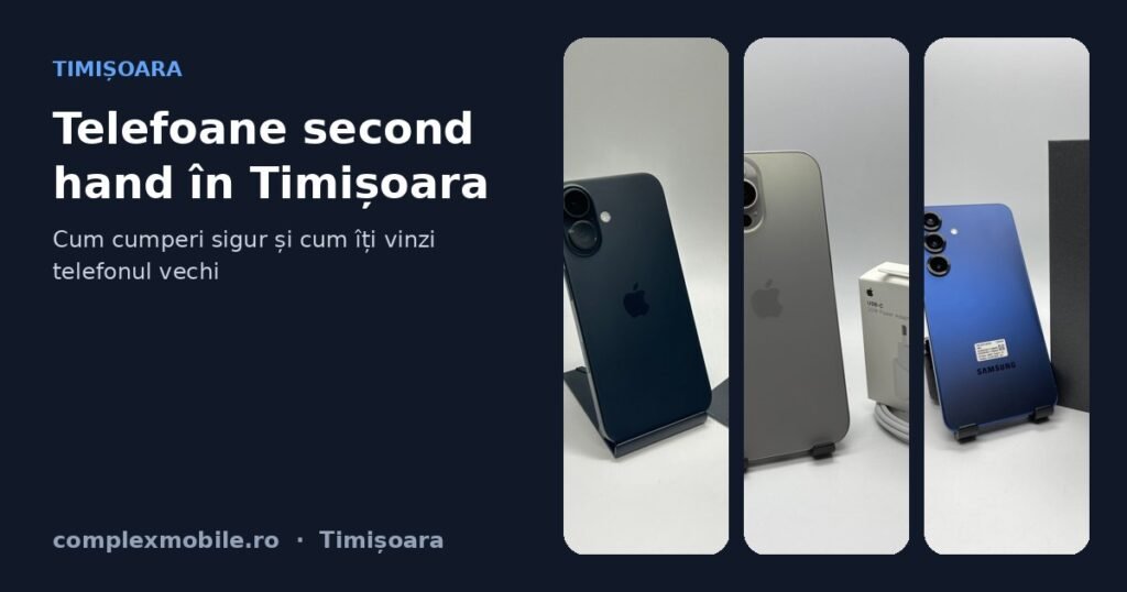 Telefoane second hand în Timișoara – magazinul ComplexMobile