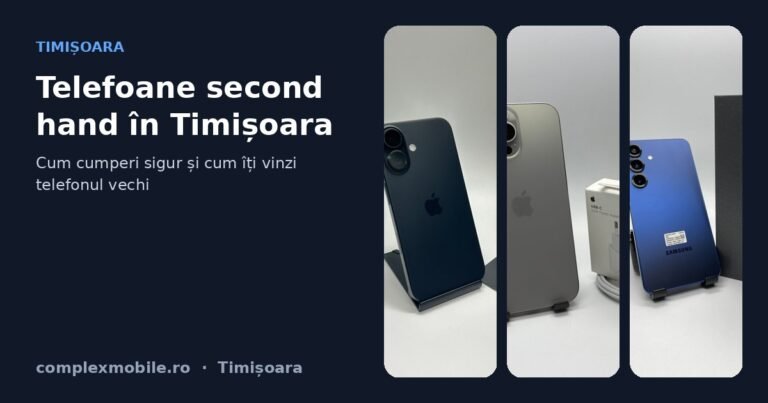Telefoane second hand în Timișoara – magazinul ComplexMobile